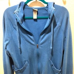 Champion Zip-up Sweater Blue Medium